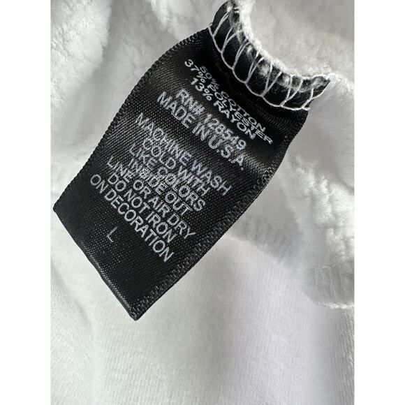 Aviator Nation Ninja Pullover Hoodie White Size Large L Unisex Men's Women's - Picture 12 of 16